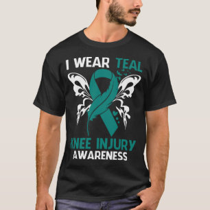 Ich trage Aquamarin für das Bewusstsein der KNEE-S T-Shirt