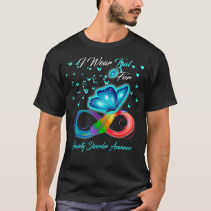 Ich trage Aquamarin für das Bewusstsein für Angsts T-Shirt