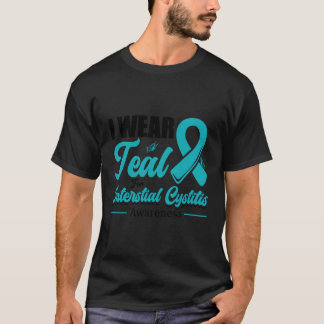 Ich trage Aquamarin für die interstitielle Cystiti T-Shirt