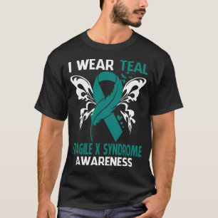 Ich trage Aquamarin für FRAGILE X SYNDROM Awarenes T-Shirt
