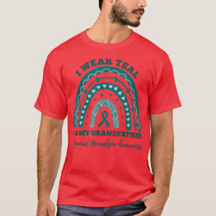 Ich trage Aquamarin für Großvater Trigeminal Neura T-Shirt