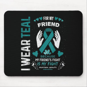 Ich trage Aquamarin für mein Freund Ovarialkarzino Mousepad