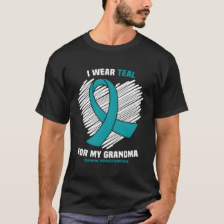 Ich trage Aquamarin für mein Oma Trigeminal Neural T-Shirt