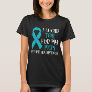 Ich trage Aquamarin für meine Mama Asthma Awarenes T-Shirt