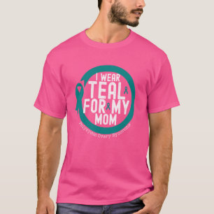 Ich trage Aquamarin für meine Mama PCOS Angststöru T-Shirt