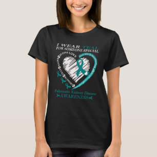 Ich trage Aquamarin für polyzystische Nierenerkran T-Shirt