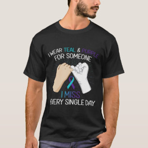 Ich trage aquamarin lila für jemanden, den ich jed T-Shirt