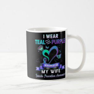 Ich trage Aquamarin Lila im Gedächtnis meiner Ehef Kaffeetasse