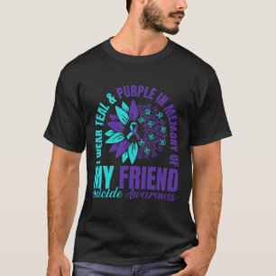 Ich trage Aquamarin Lila im Gedenken an meinen Fre T-Shirt