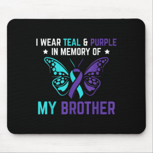 Ich trage Aquamarin Lila in Erinnerung an meinen B Mousepad