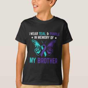 Ich trage Aquamarin Lila in Erinnerung an meinen B T-Shirt