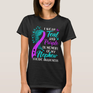 Ich trage Aquamarin Lila in Erinnerung an meinen N T-Shirt