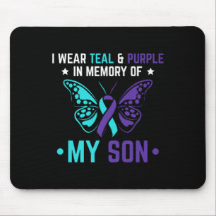 Ich trage Aquamarin Lila in Erinnerung an meinen S Mousepad