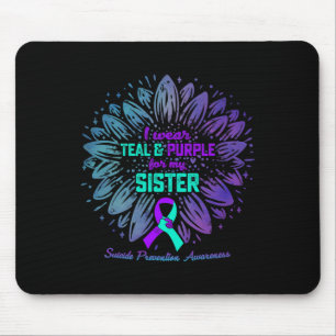 Ich trage Aquamarin und Lila für die Schwester Sui Mousepad