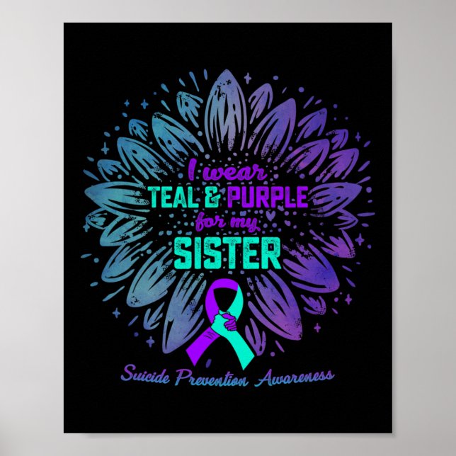 Ich trage Aquamarin und Lila für die Schwester Sui Poster (Vorne)