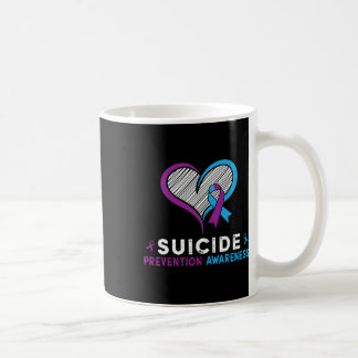 Ich trage Aquamarin und Lila für die Suizidprävent Kaffeetasse