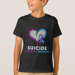 Ich trage Aquamarin und Lila für die Suizidprävent T-Shirt