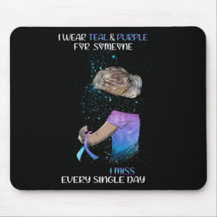 Ich trage Aquamarin und Lila für jemanden, den ich Mousepad