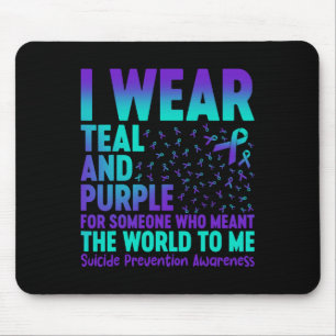 Ich trage Aquamarin und Lila für jemanden, der das Mousepad