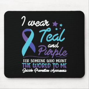 Ich trage Aquamarin und Lila für jemanden, der das Mousepad