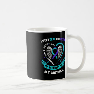 Ich trage Aquamarin und Lila für meine Mama Mutter Kaffeetasse