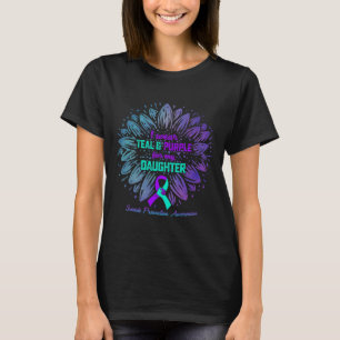 Ich trage Aquamarin und Lila für meine Tochter vor T-Shirt