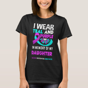 Ich trage Aquamarin und Lila für meine Tochter vor T-Shirt