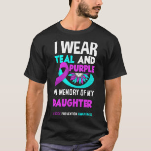 Ich trage Aquamarin und Lila für meine Tochter vor T-Shirt