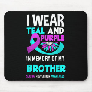 Ich trage Aquamarin und Lila für meinen Bruder Sui Mousepad