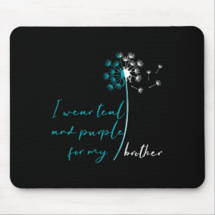 Ich trage Aquamarin und Lila für meinen Bruder Sui Mousepad