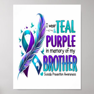 Ich trage Aquamarin und Lila für meinen Bruder Sui Poster