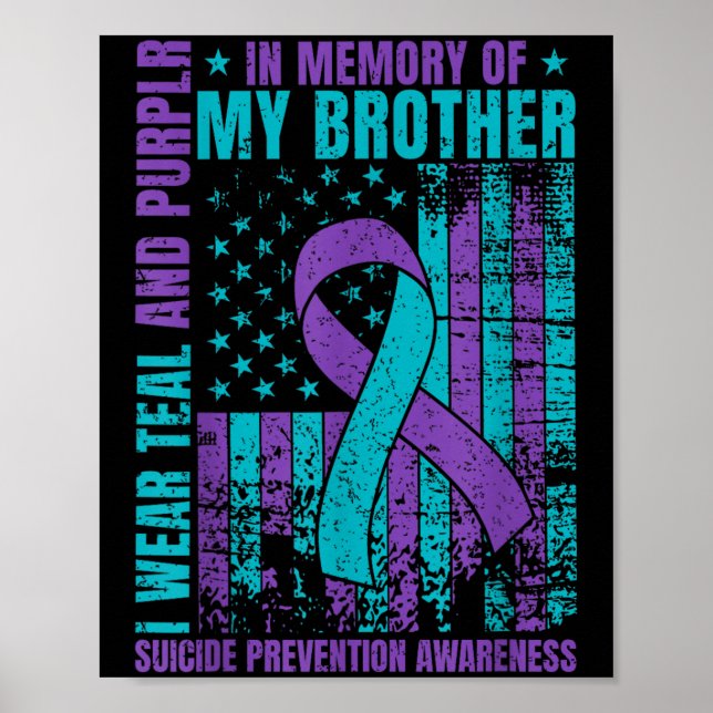 Ich trage Aquamarin und Lila für meinen Bruder Sui Poster (Vorne)
