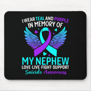 Ich trage Aquamarin und Lila für meinen Nephew-Sui Mousepad