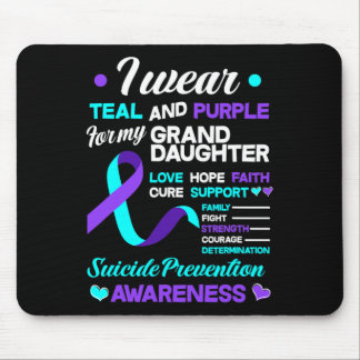Ich trage Aquamarin und Lila für meinen Opferselbs Mousepad