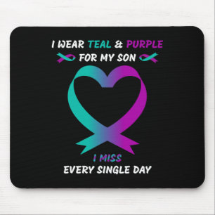 Ich trage Aquamarin und Lila für meinen Sohn, ich Mousepad