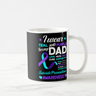 Ich trage Aquamarin und Lila für meinen Vater Suiz Kaffeetasse