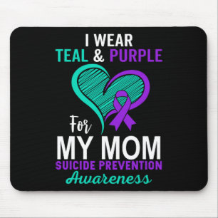 Ich trage Aquamarin und Lila in Erinnerung an mein Mousepad