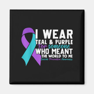 Ich trage Aquamarinen &amp; Lila für jemanden, den Magnet