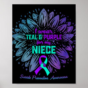 Ich trage Aquamarinen & Lila für Niece Suicide Poster