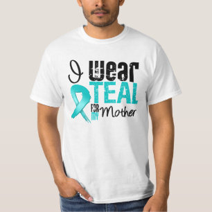 Ich trage aquamarines Band für meine Mutter T-Shirt