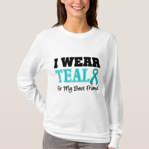 Ich trage aquamarines Band für meinen besten T-Shirt