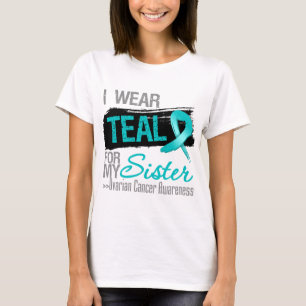 Ich trage aquamarines Band für meinen T-Shirt