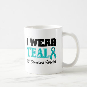 Ich trage aquamarines Band für spezielles jemand Kaffeetasse