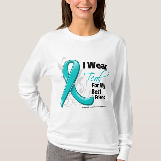 Ich trage aquamarines für meinen besten Freund - T-Shirt (Vorderseite)