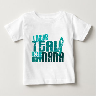 Ich trage aquamarines für meinen Eierstockkrebs Baby T-shirt