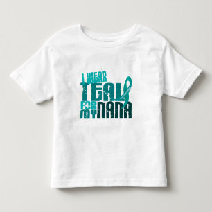 Ich trage aquamarines für meinen Eierstockkrebs Kleinkind T-shirt