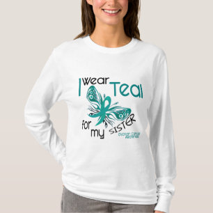 Ich trage aquamarines für meinen Eierstockkrebs T-Shirt