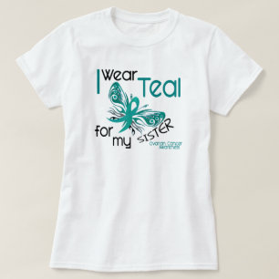 Ich trage aquamarines für meinen Eierstockkrebs T-Shirt