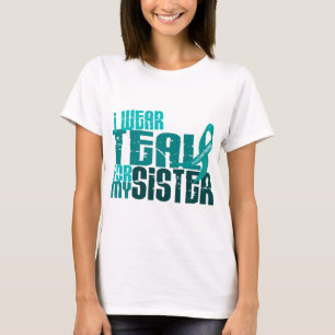 Ich trage aquamarines für meinen Eierstockkrebs T-Shirt