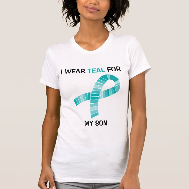 Ich trage aquamarines für T-Shirt (Vorderseite)